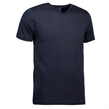 ID Identity - T-time T-shirt Slim Med V-hals - Marineblå