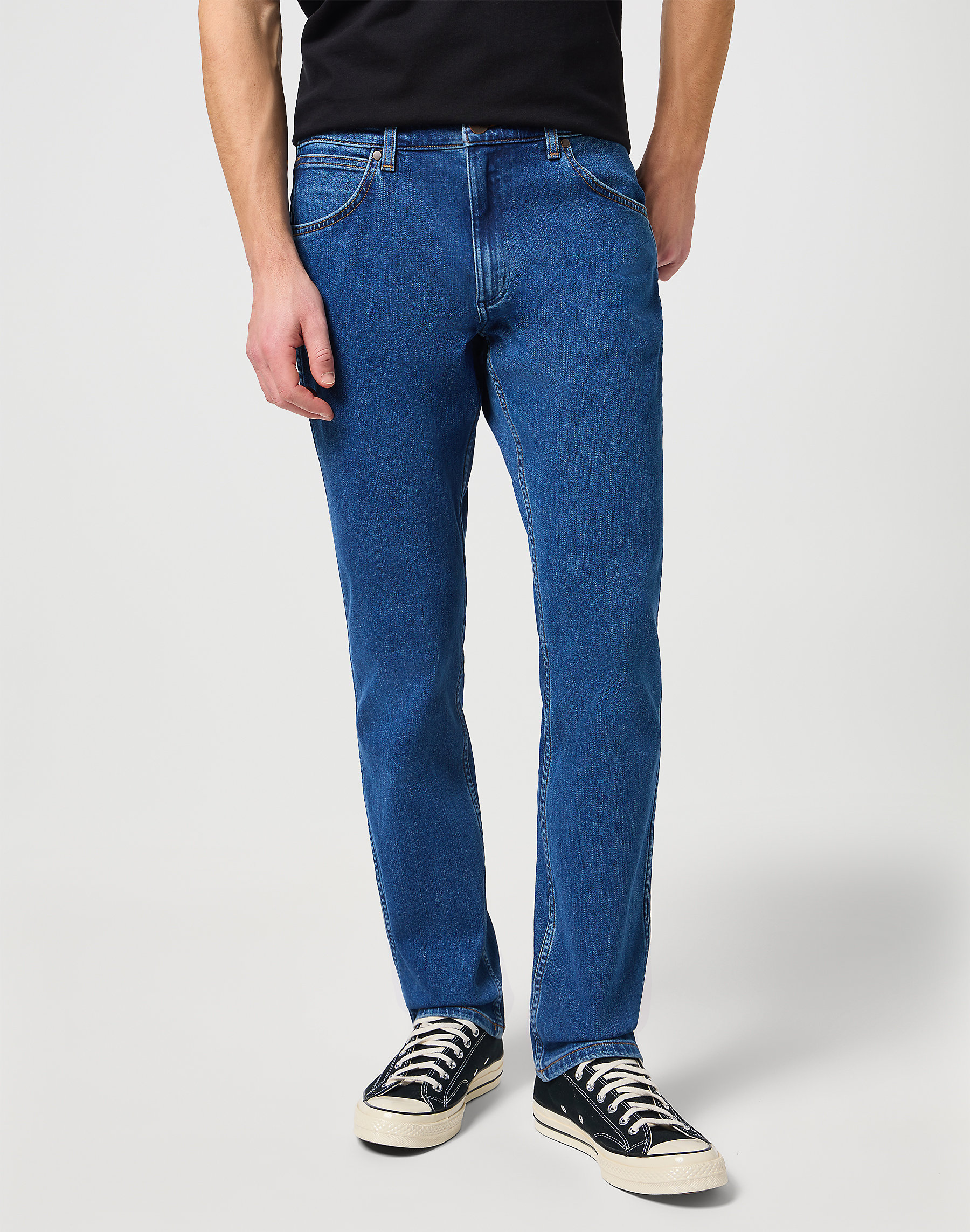 Wrangler - Jeans Greensboro Stretch - Blå - 33W/36L