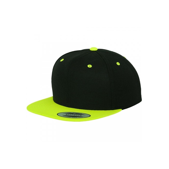Flexfit - Snapback Black Yellow - Sort - One size