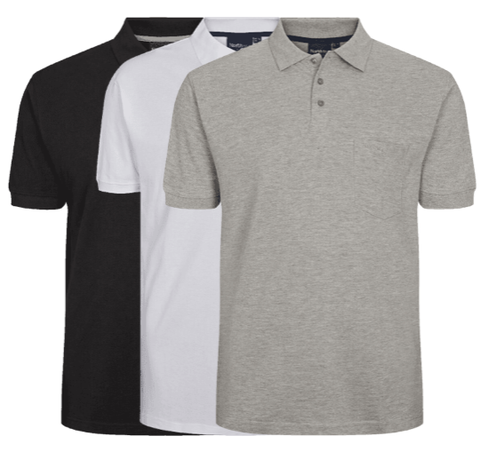 North Latitude 56°4 - 3-pack Polo - Sort