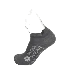 WOOL of Scandinavia footies marino uld koks grå - WOOLWEAR of Scandinavia