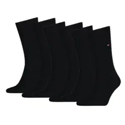 Tommy Hilfiger 6-pak strømper sort - Tommy Hilfiger