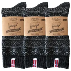 WOOL of Scandinavia 3-pak ragsokker - Udsalg