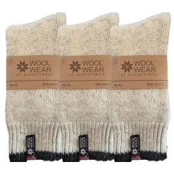 WOOL of Scandinavia 3-pak eskimo ragsokker - Strømper