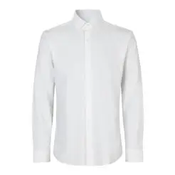 Seven Seas Hybrid skjorte slim fit S51 white - Seven Seas