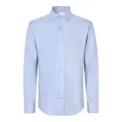 Seven Seas Hybrid skjorte modern fit S50 light blue - Seven Seas