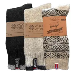 WOOL of Scandinavia 3-pak ragsokker - WOOLWEAR of Scandinavia