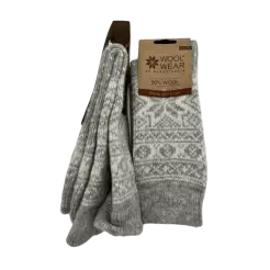 WOOL of Scandinavia kraftig uldsokker m/ snefnug - WOOLWEAR of Scandinavia