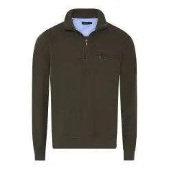 Belika Westland sweatshirt dark olive melange - Belika sweatshirts