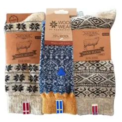 WOOL of Scandinavia 3-pak ragsokker - WOOLWEAR of Scandinavia