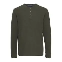 Blend langærmet grandad t-shirt - Blend T-shirt og Polo