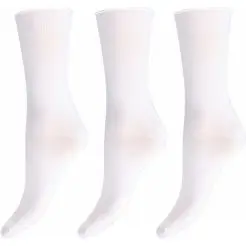Decoy 3-pak ankel strømper Bambus White - Decoy WOMEN
