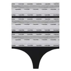Calvin Klein Women 9-pack thong QD5209E black/white/grey - Calvin Klein Women