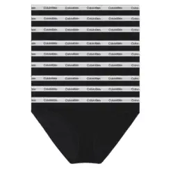 Calvin Klein Women 9-pack bikini QD5207E black - Calvin Klein Women