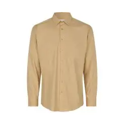 Seven Seas Hybrid skjorte slim fit S51 sand - Seven Seas