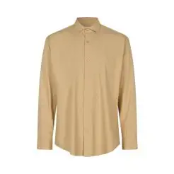 Seven Seas Hybrid skjorte modern fit S50 sand - Seven Seas