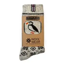 WOOL of Scandinavia færøsk ragsokker m/ Puffin - WOOLWEAR of Scandinavia