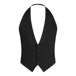 Sunwill kjole og hvidt vest backless 2515-2722 100 Black - Sunwill