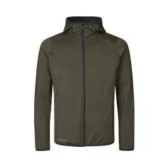 Geyser stretch hoodie oliven - Geyser jakker og veste