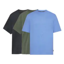 Signal 3-pak t-shirt Eddy organic Deep Grey / Blue Legacy / Green Bottle - Signal t-shirt