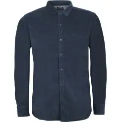 Indicode fløjls skjorte Inryan 25-188-Navy - Indicode Skjorter