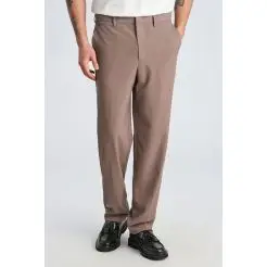 Lindbergh klassiske bukser 30-01111-Deep Sand Melange - Lindbergh Bukser & Jeans