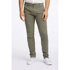 Lindbergh superflex chino 30-005044-DK Army - Lindbergh Bukser & Jeans