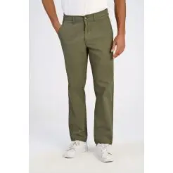 Lindbergh superflex chino 30-005444-DK Army - Lindbergh Bukser & Jeans