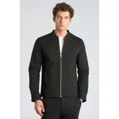 Lindbergh superflex overshirt 30-306035-Black - Lindbergh Skjorter