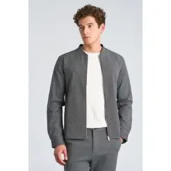 Lindbergh superflex overshirt 30-306035-Grey Mix - Lindbergh Skjorter