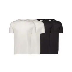 Lindbergh 4-pack t-shirt 30-40000-Black/White - Lindbergh T-shirts & Polo
