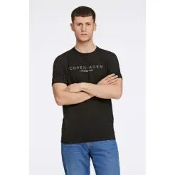 Lindbergh t-shirt 30-400200-Black - Lindbergh T-shirts & Polo