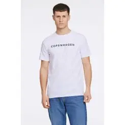 Lindbergh t-shirt 30-400200-White - Lindbergh T-shirts & Polo