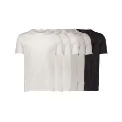 Lindbergh 7-pack t-shirt 30-41000-Black/Grey/White - T-shirts & Polo'er