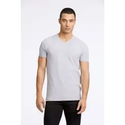 Lindbergh t-shirt 30-48001E-Grey Melange - Lindbergh T-shirts & Polo