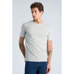 Lindbergh t-shirt 30-48003E-Grey Melange - Lindbergh T-shirts & Polo