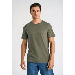 Lindbergh t-shirt 30-48044-Dusty Army Mix - Lindbergh T-shirts & Polo
