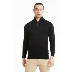 Lindbergh half zip strik 30-800173-Black - Lindbergh Strik
