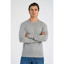 Lindbergh merino strik 30-81069-Light grey - Lindbergh Strik