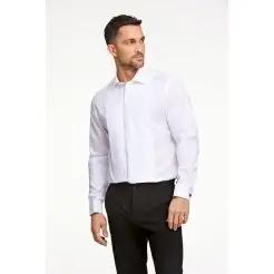 Lindbergh smoking skjorte 30-242190M-White - Lindbergh Skjorter