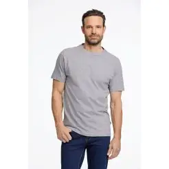 Bison t-shirt 80-40000-Grey melange - Bison Polo & T-shirts