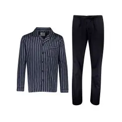 Bison satin pyjamas 80-962004-Navy - Bison Undertøj