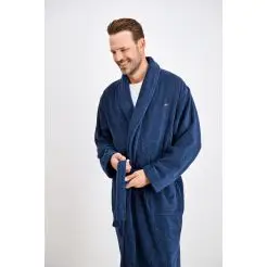 Bison badekåbe 80-971002-DK Blue - Bison Undertøj