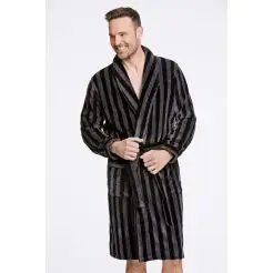 Bison badekåbe 80-971003-Black - Bison Undertøj