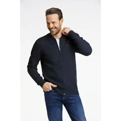 Bison cardigan 80-801019-Navy - Bison Strik