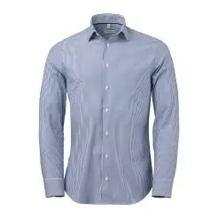 Oakmore slim fit skjorte OM03 Blue/white - Oakmore Skjorter
