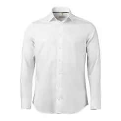 Oakmore slim fit skjorte OM01 White - Oakmore Skjorter