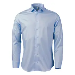Oakmore slim fit skjorte OM02 Light blue - Oakmore Skjorter