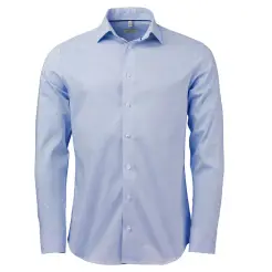 Oakmore comfort fit skjorte OM04 Light blue/White - Oakmore Skjorter