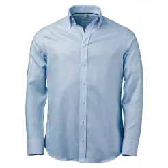 Oakmore comfort fit oxford skjorte OM06 Light blue/White - Oakmore Skjorter